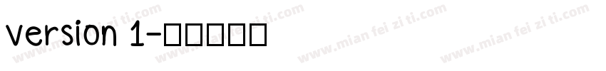 version 1字体转换